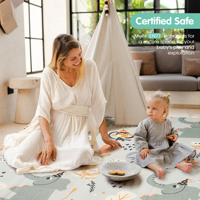 Kid Play Mat Baby Crawling Xpe Foam Foldable Pad Double Non-Slip Carpet