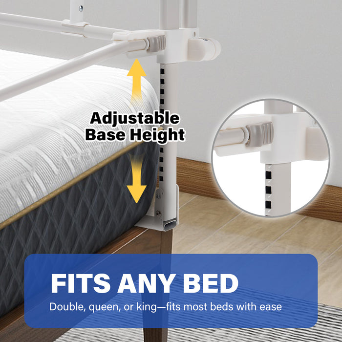 Baby Bedside Sleeper Space-Saving Bedside Cribs Grey 120X56X70Cm