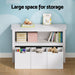 Kids Bookshelf 3 Drawers Storage Children Bookcase Toy