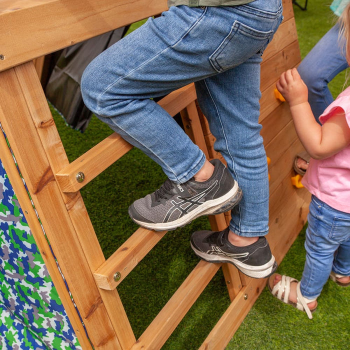 Kids Cooper Climbing Frame With 1.8m Green Slide