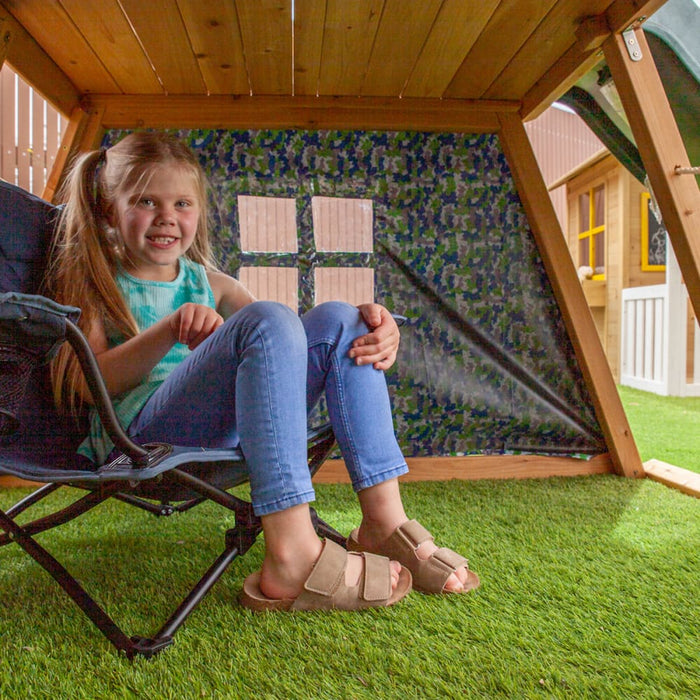 Kids Cooper Climbing Frame With 1.8m Green Slide