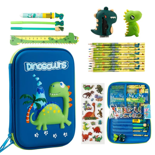 Kids Dinosaur Pencil Case Set Unicorn 3d Eva Box