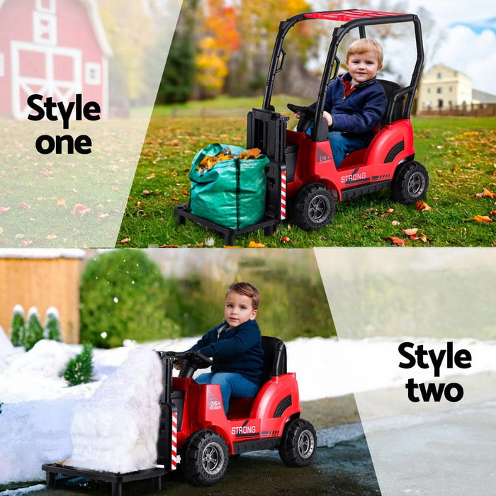 Kids Electric Ride On Car Forklift Loader Toys Cars Horn