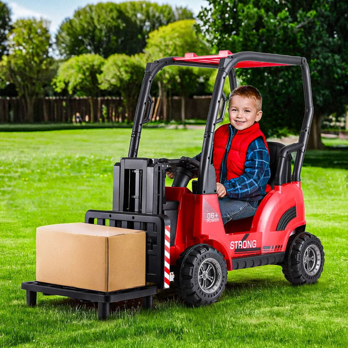 Kids Electric Ride On Car Forklift Loader Toys Cars Horn