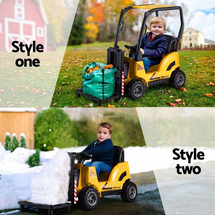 Kids Electric Ride On Car Forklift Loader Toys Cars Horn