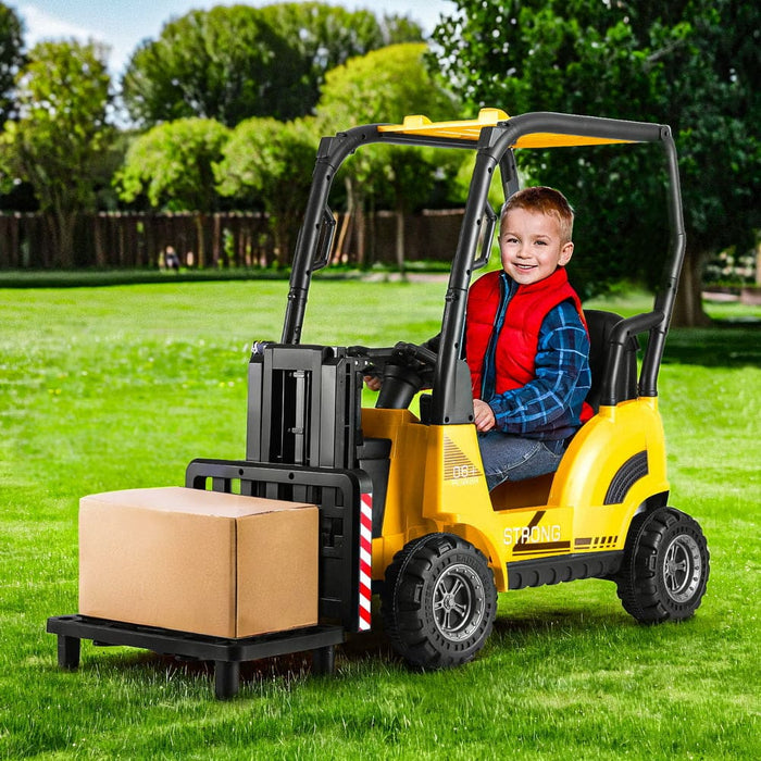 Kids Electric Ride On Car Forklift Loader Toys Cars Horn