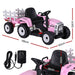 Kids Electric Ride on Car Tractor Toy Cars 12v Pink