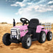 Kids Electric Ride on Car Tractor Toy Cars 12v Pink
