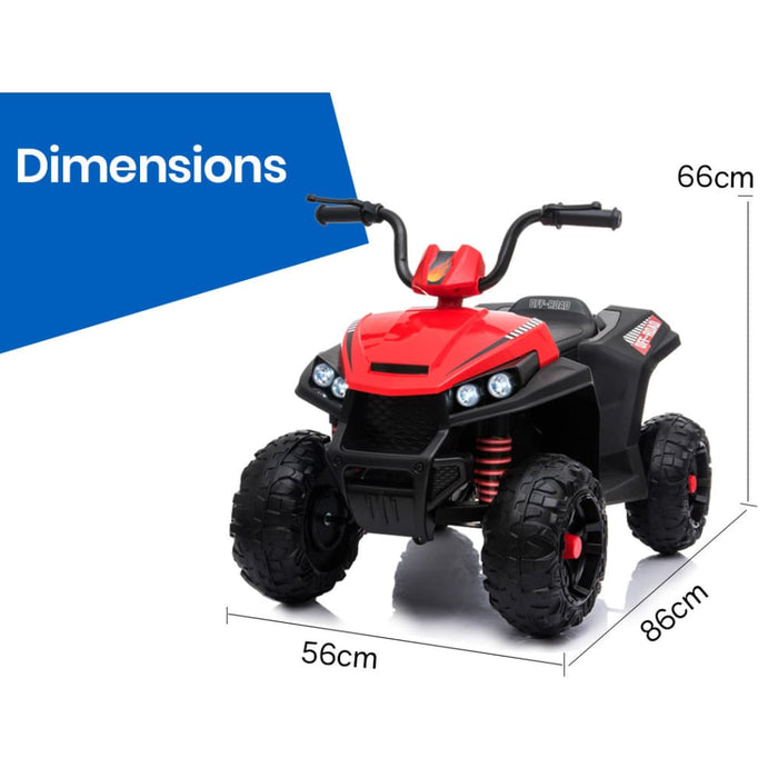 Kids Electric Ride On Atv Quad Bike Battery Powered Red