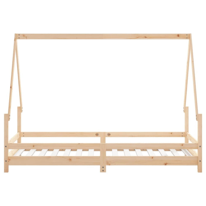 Kids Bed Frame 90x190 Cm Solid Wood Pine Ntaakx