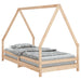 Kids Bed Frame 90x190 Cm Solid Wood Pine Ntaakx