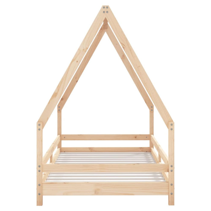 Kids Bed Frame 90x190 Cm Solid Wood Pine Ntaakx