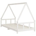 Kids Bed Frame White 90x190 Cm Solid Wood Pine Ntaalt