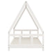 Kids Bed Frame White 90x190 Cm Solid Wood Pine Ntaalt