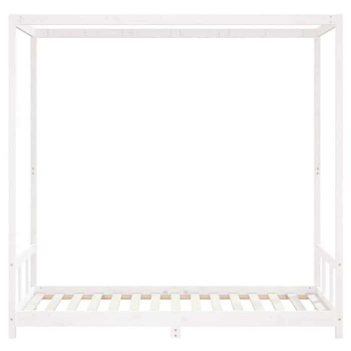 Kids Bed Frame White 90x190 Cm Solid Wood Pine Ntapoi