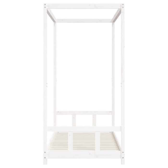 Kids Bed Frame White 90x190 Cm Solid Wood Pine Ntapoi