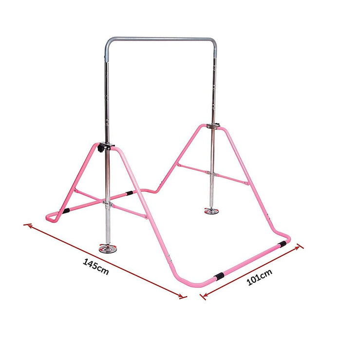 Kids Gymnastics Bars Training Horizontal Bar Monkey Kip Pink