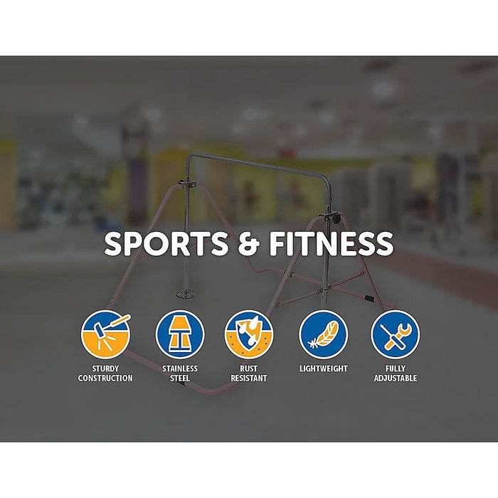 Kids Gymnastics Bars Training Horizontal Bar Monkey Kip Pink