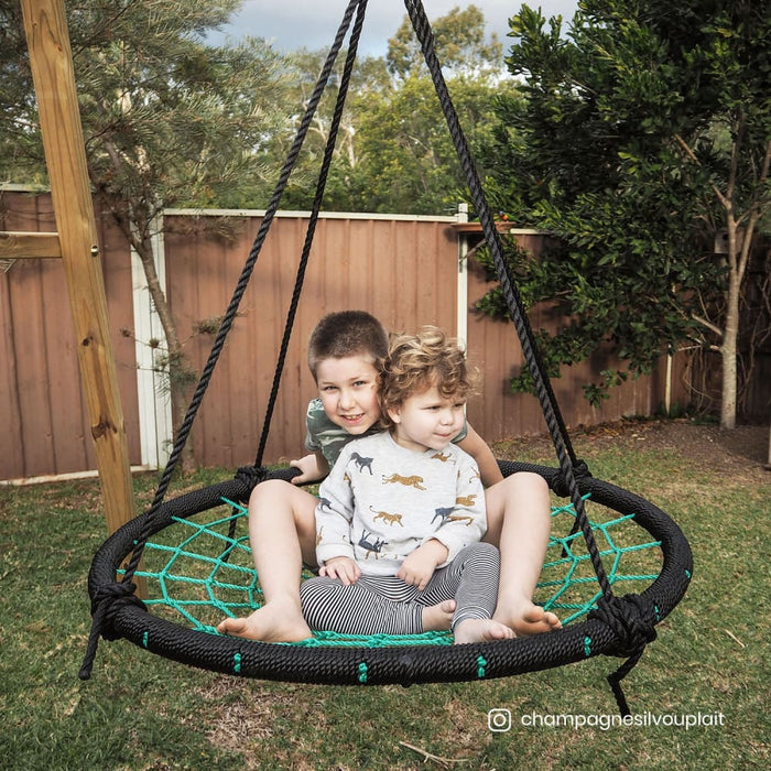 Kids Oakley Swing Set with 1.2m Spidey Web