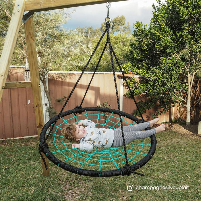 Kids Oakley Swing Set with 1m Spidey Web