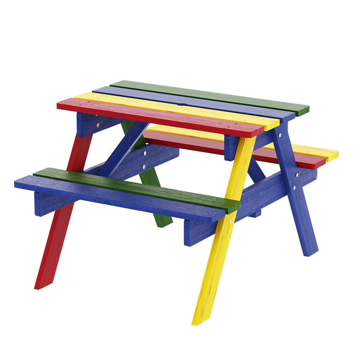 Kids Outdoor Table And Chairs Picnic Bench Seat Umbrella