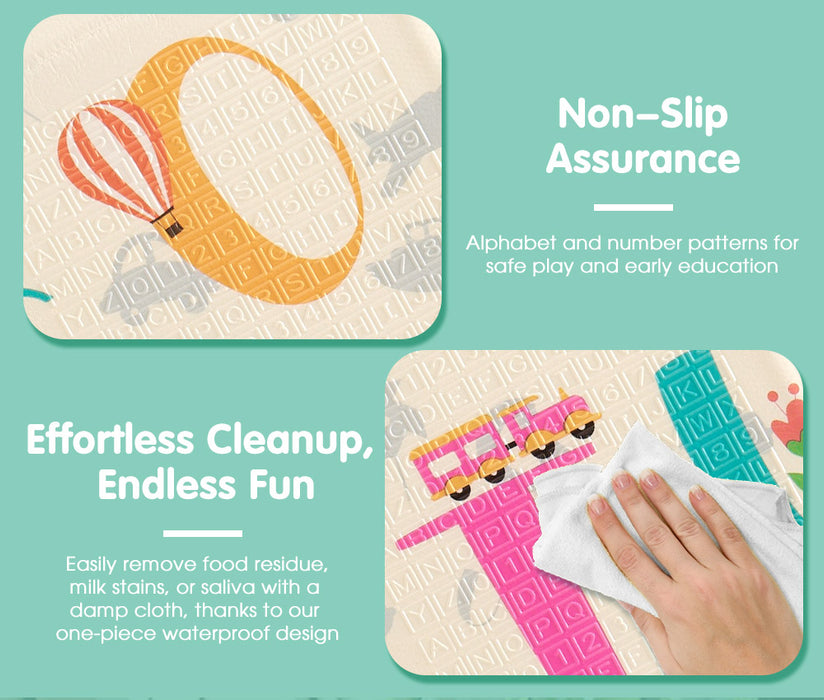 Kids Play Mat Baby Crawling Folding Xpe Foam Double Pad Non-Slip Carpet