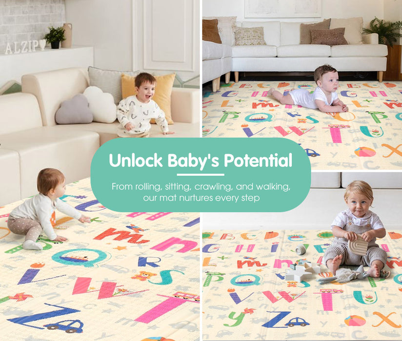 Kids Play Mat Baby Crawling Folding Xpe Foam Double Pad Non-Slip Carpet