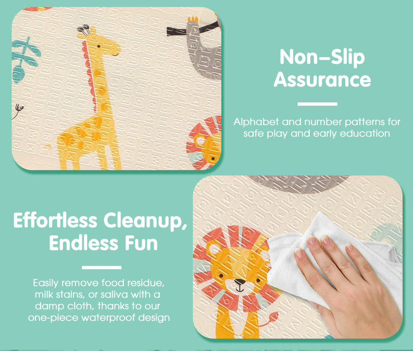 Kids Play Mat Baby Crawling Folding Xpe Foam Double Pad Non-Slip Carpet