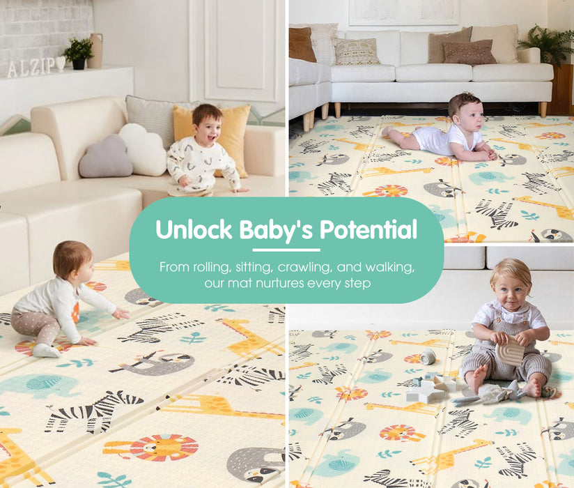 Kids Play Mat Baby Crawling Folding Xpe Foam Double Pad Non-Slip Carpet