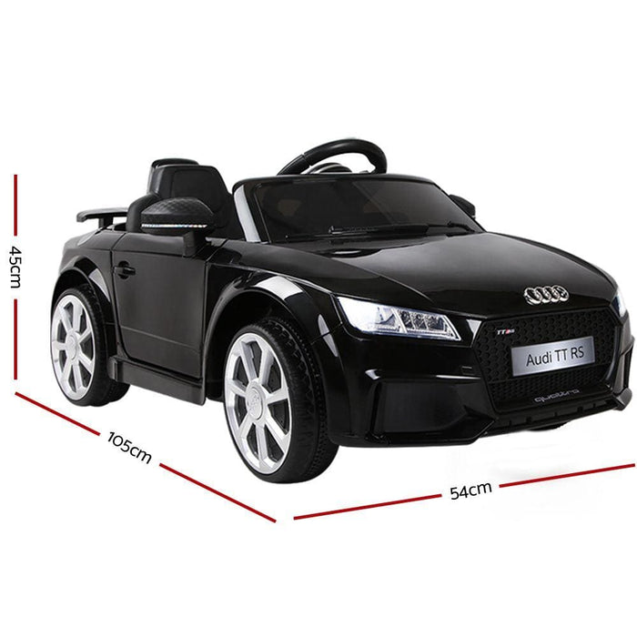 Kids Ride On Car Audi Licensed Tt Rs Black - gs Promo