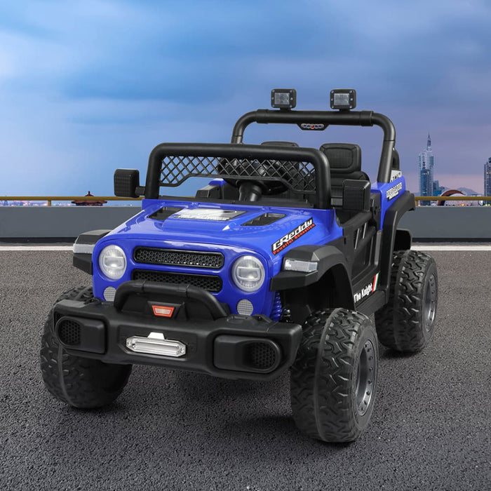Kids Ride On Car Electric Jeep Blue