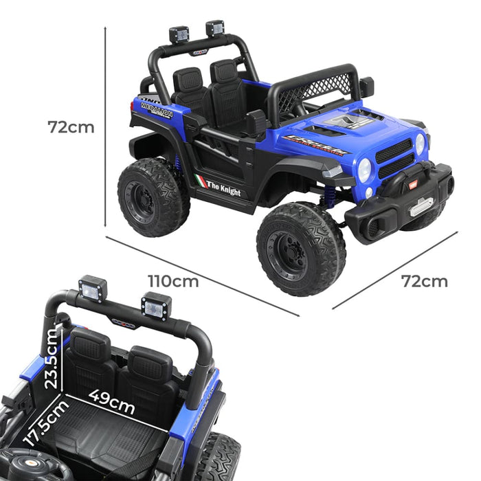Kids Ride On Car Electric Jeep Blue