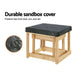Kids Sandpit Sand and Water Wooden Table with Cover Outdoor
