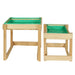 Kids Sandpit Sand and Water Wooden Table with Cover Outdoor