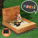 Kids Sandpit Wooden Sandbox Sand Pit with Cover Funnel