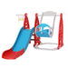 Kids Slide Swing Set Basketball Hoop Rings Football Outdoor