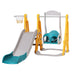 Kids Slide Swing Set Basketball Outdoor Toys Adjustable