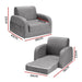 Kids Sofa 2 Seater Children Flip Open Couch Lounger