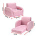Kids Sofa 2 Seater Children Flip Open Couch Lounger