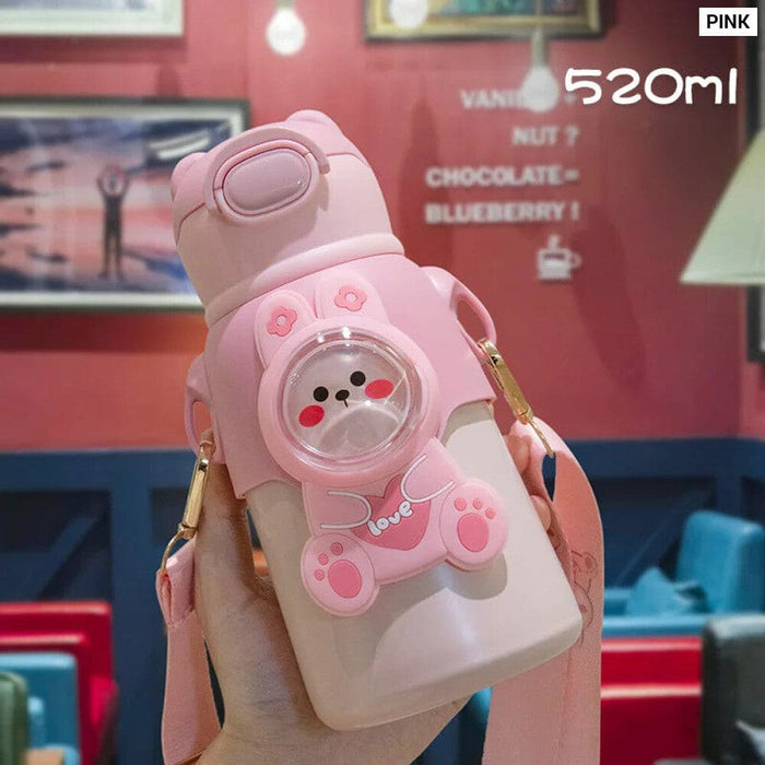 Kids Stainless Steel Thermos with Straw