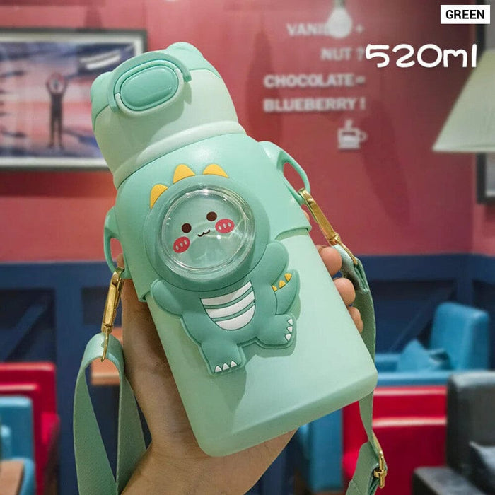 Kids Stainless Steel Thermos with Straw