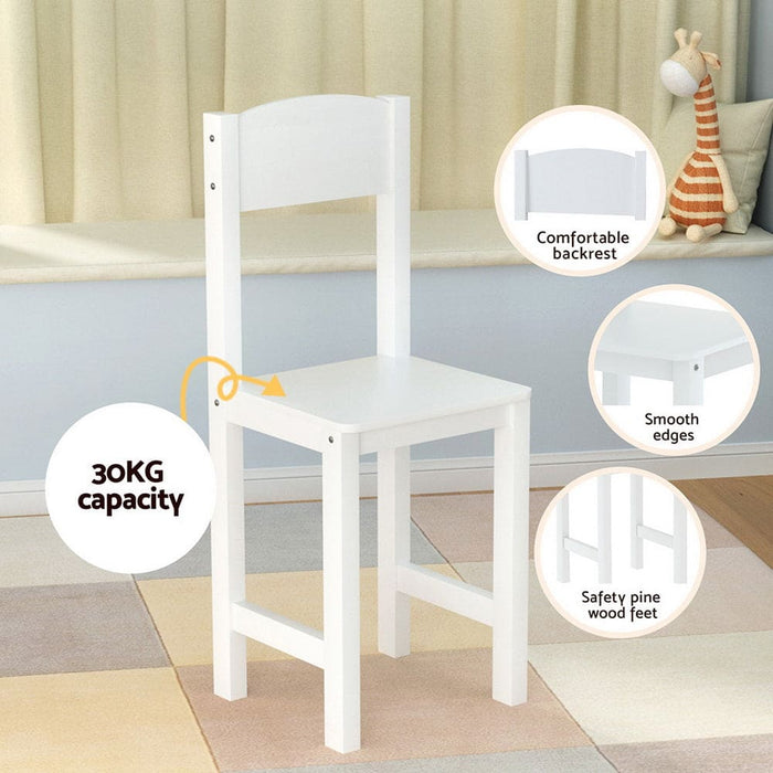 Kids Table And Chair Set Children Study Play Toys Desk W/