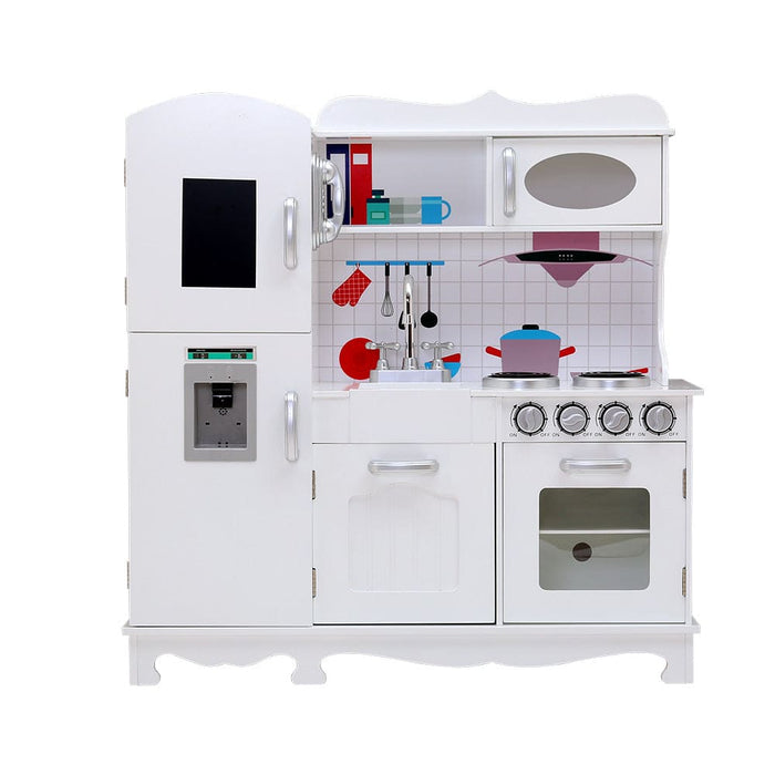 Kids Wooden Kitchen Set Pretend Play Toys Cooking Food Sets