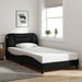 King Single Size Bed Frame With Headboard Black 106x203 Cm