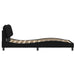 King Single Size Bed Frame With Headboard Black 106x203 Cm