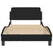 King Single Size Bed Frame with Headboard Black 107x203 Cm