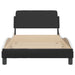 King Single Size Bed Frame with Headboard Black and White