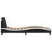 King Single Size Bed Frame with Headboard Black and White