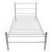 King Single Size Bed Frame Grey Metal Xaianx