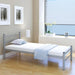 King Single Size Bed Frame Grey Metal Xaianx